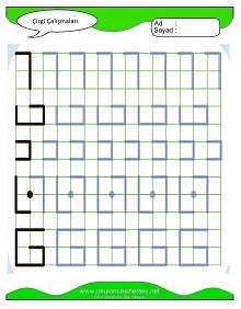 Çizgi Çalışma Sayfaları